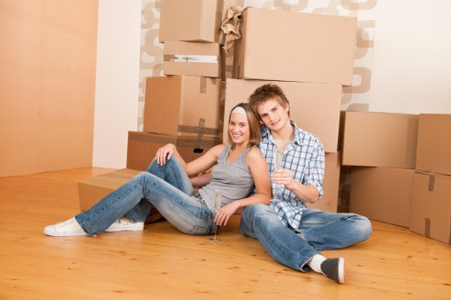 Loading furniture into a van in Wembley
