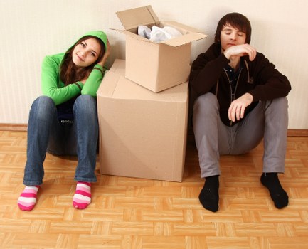 Packing and loading household items for a Wembley house move