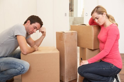 Careful handling of office furniture and IT equipment on moving day