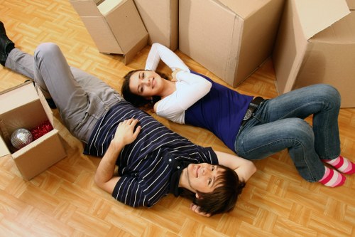 Reusable furniture and donated household items prepared for charity partnership